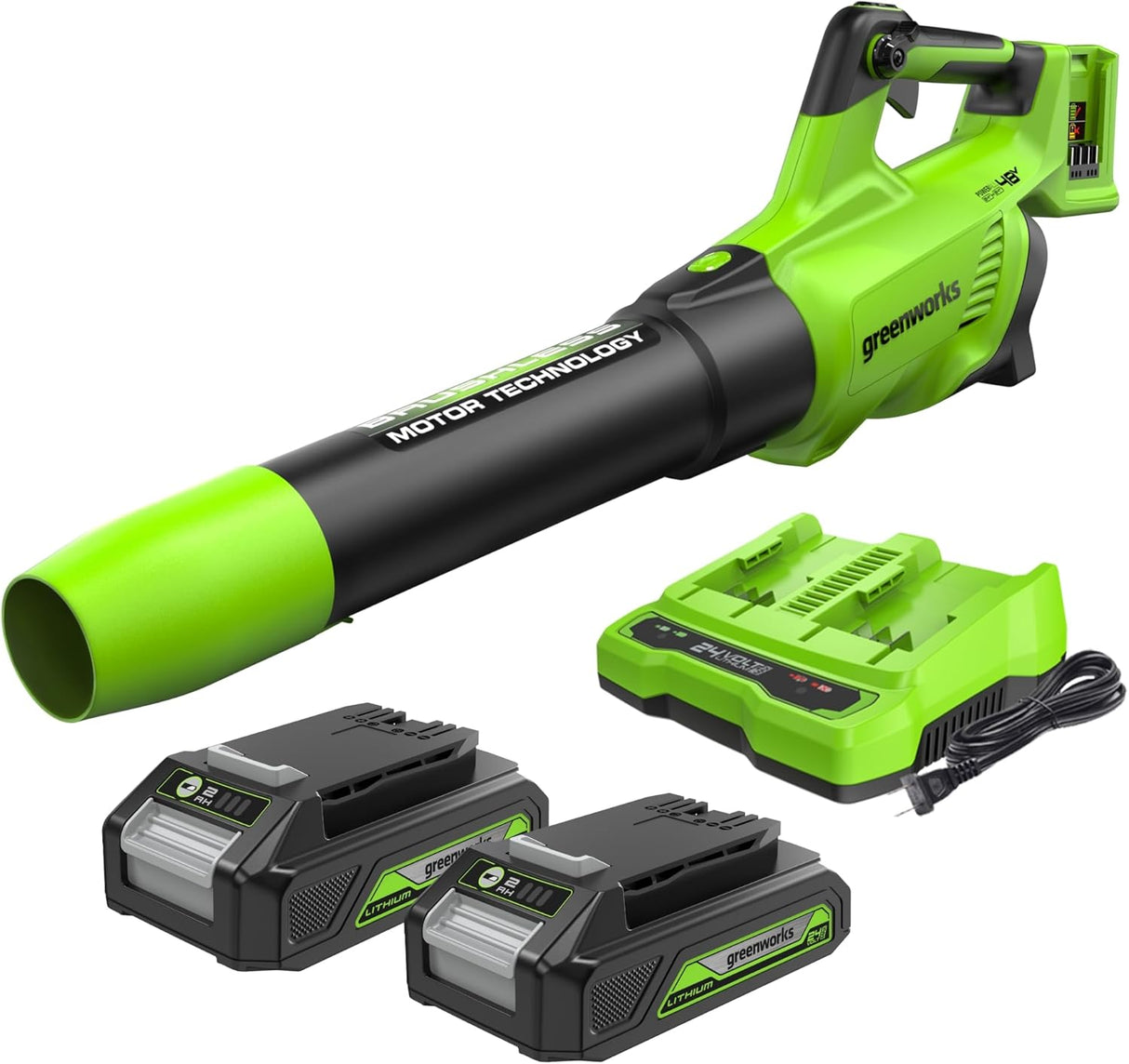 POWERALL 48V (24V x 2) Leaf Blower 217 km/h - 2x 2Ah Battery