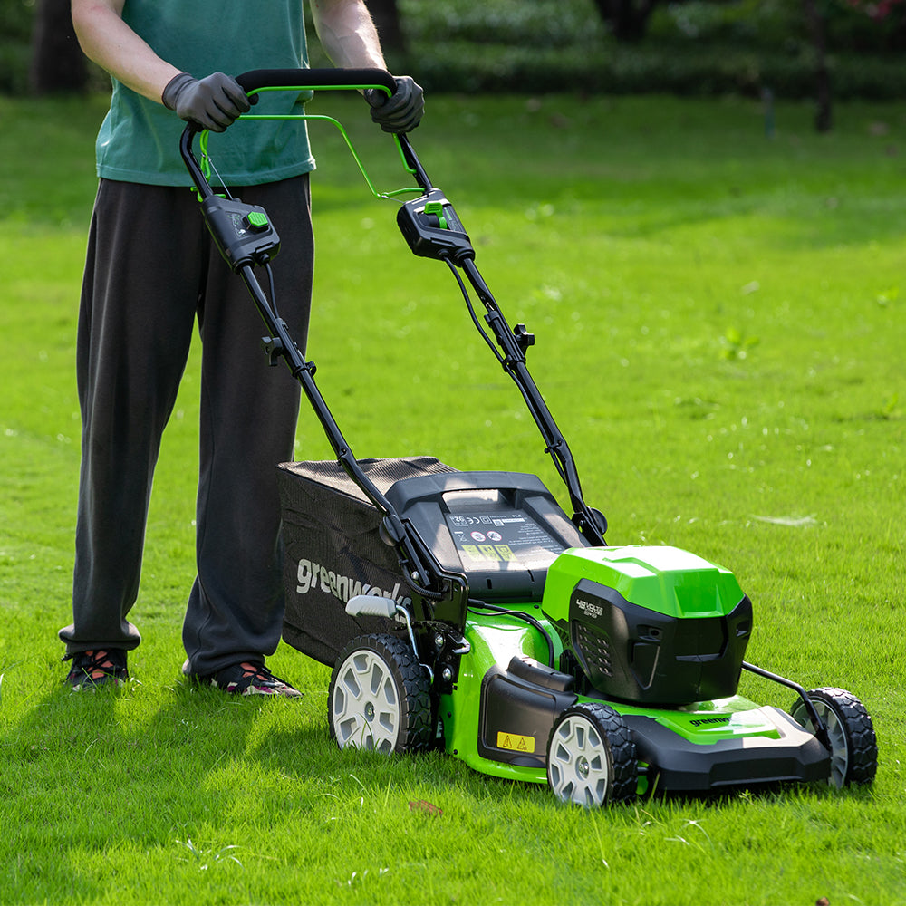 POWERALL 48V (24V x 2) Lawn Mower SP 46cm + 24V Grass Trimmer 30cm Set