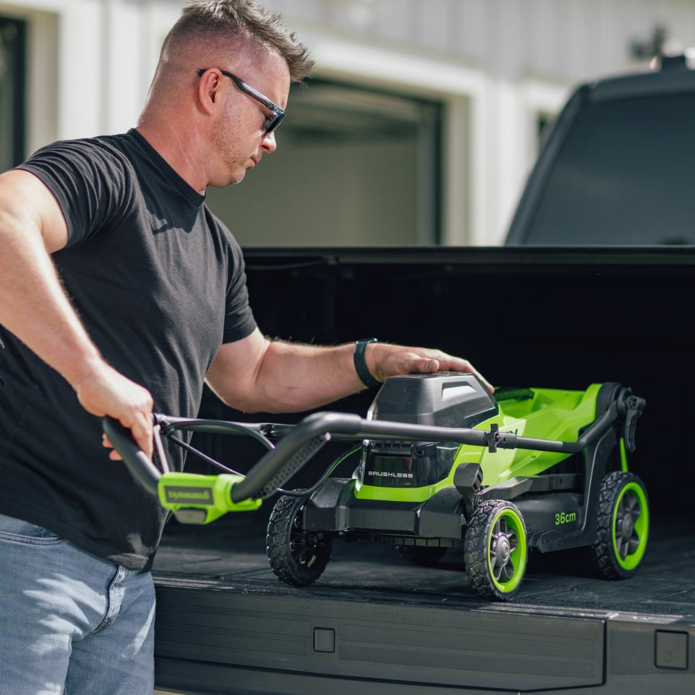 POWERALL 48V (24V x 2) Lawn Mower 36cm - 2x 4Ah Battery
