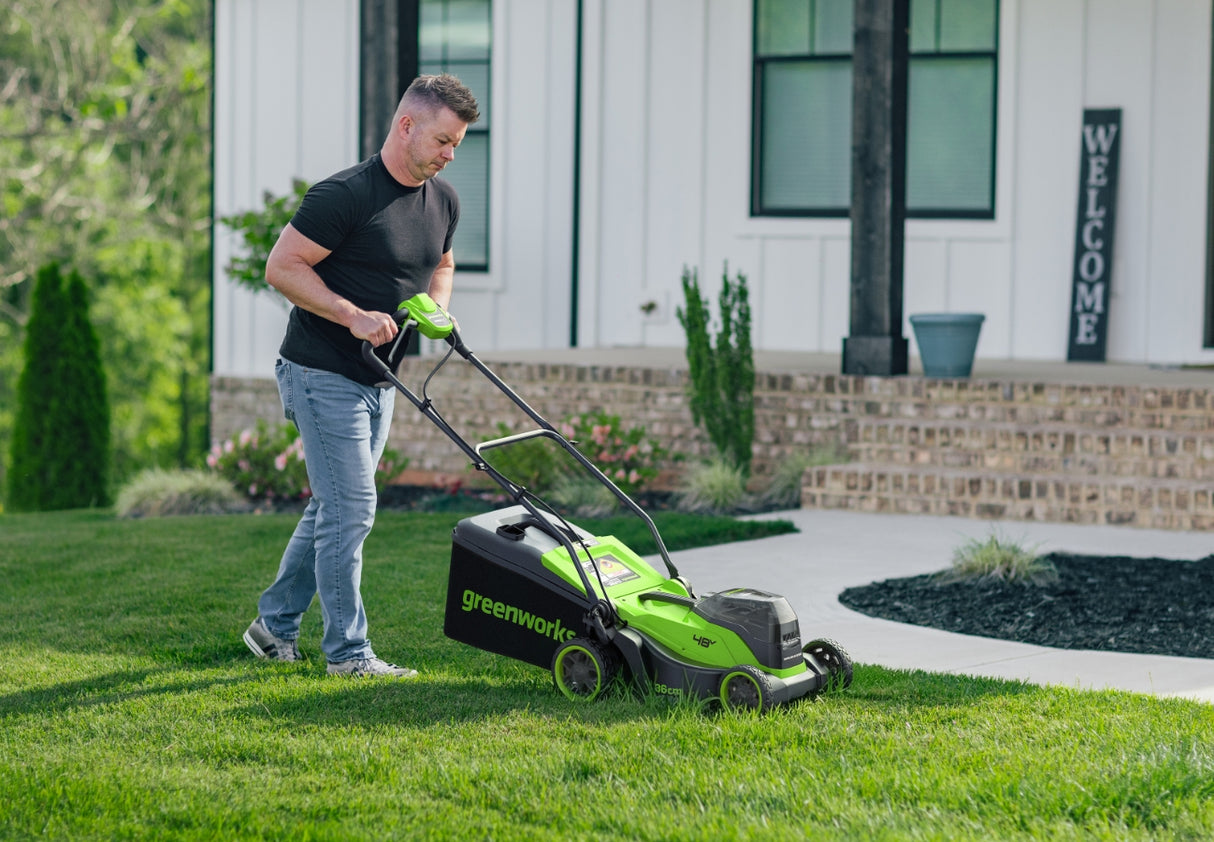 POWERALL 48V (24V x 2) Lawn Mower 36cm + 24V Grass Trimmer 25cm Gen. II Set
