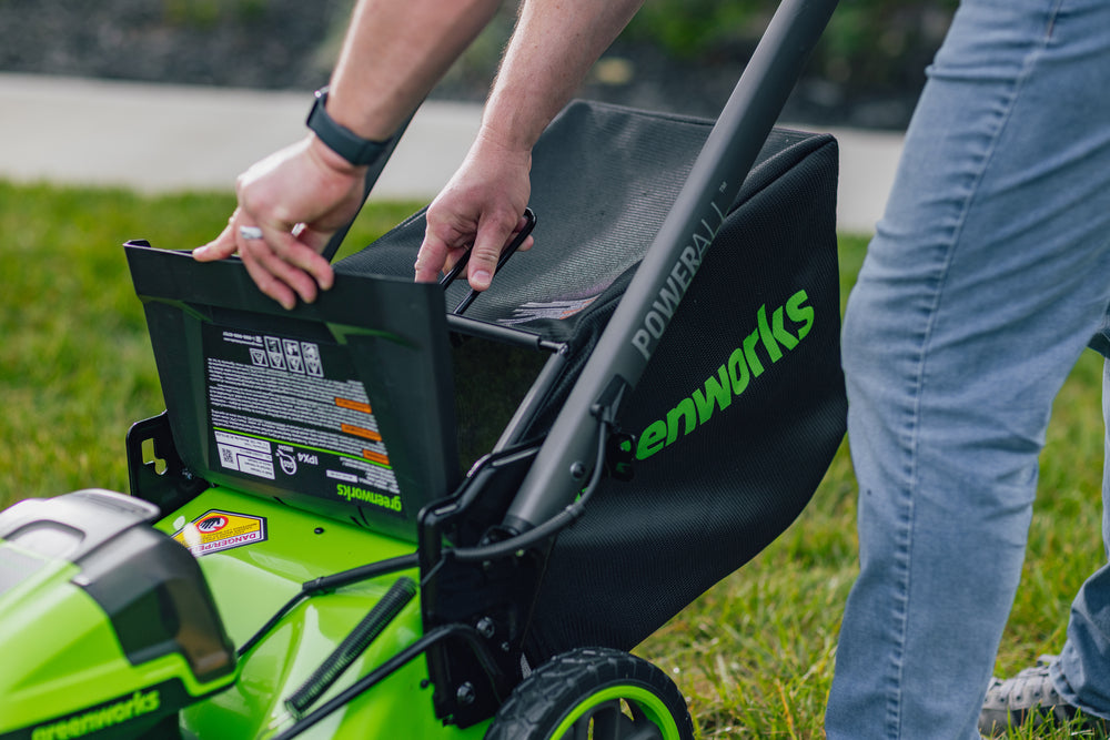 POWERALL 48V (24V x 2) Lawn Mower 51cm Self-Propelled - 2x 4Ah Battery