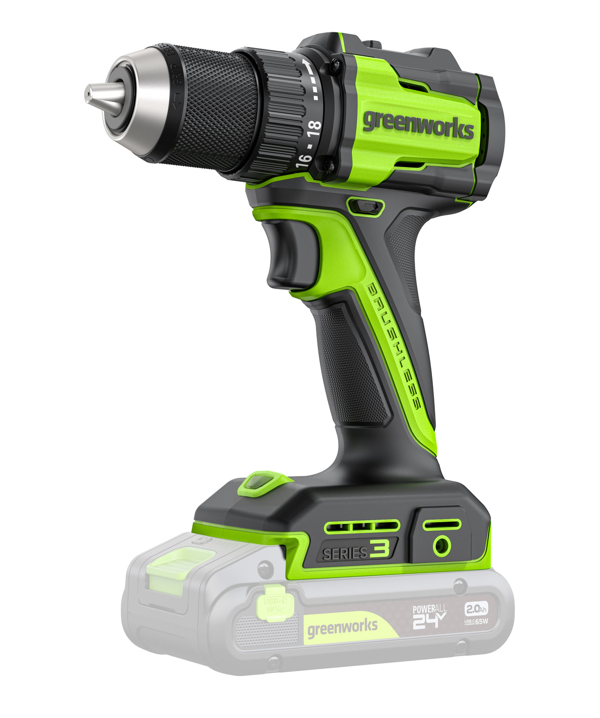 POWERALL 24V Drill Driver 45Nm - 2Ah Battery
