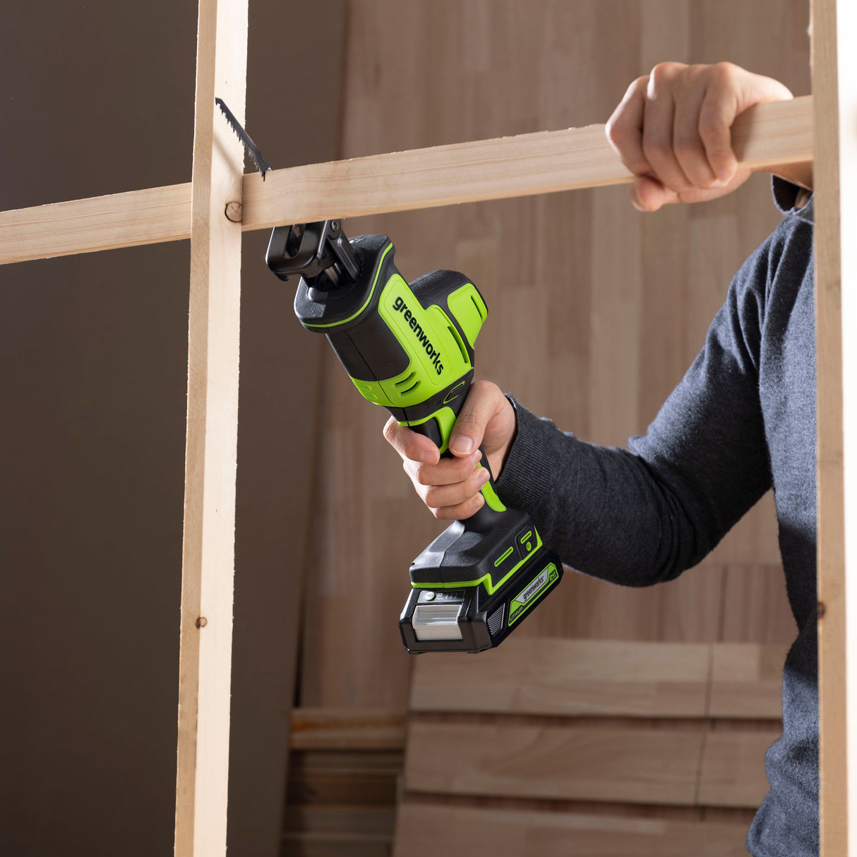 POWERALL 24V Mini Reciprocating Saw 28mm - tool only