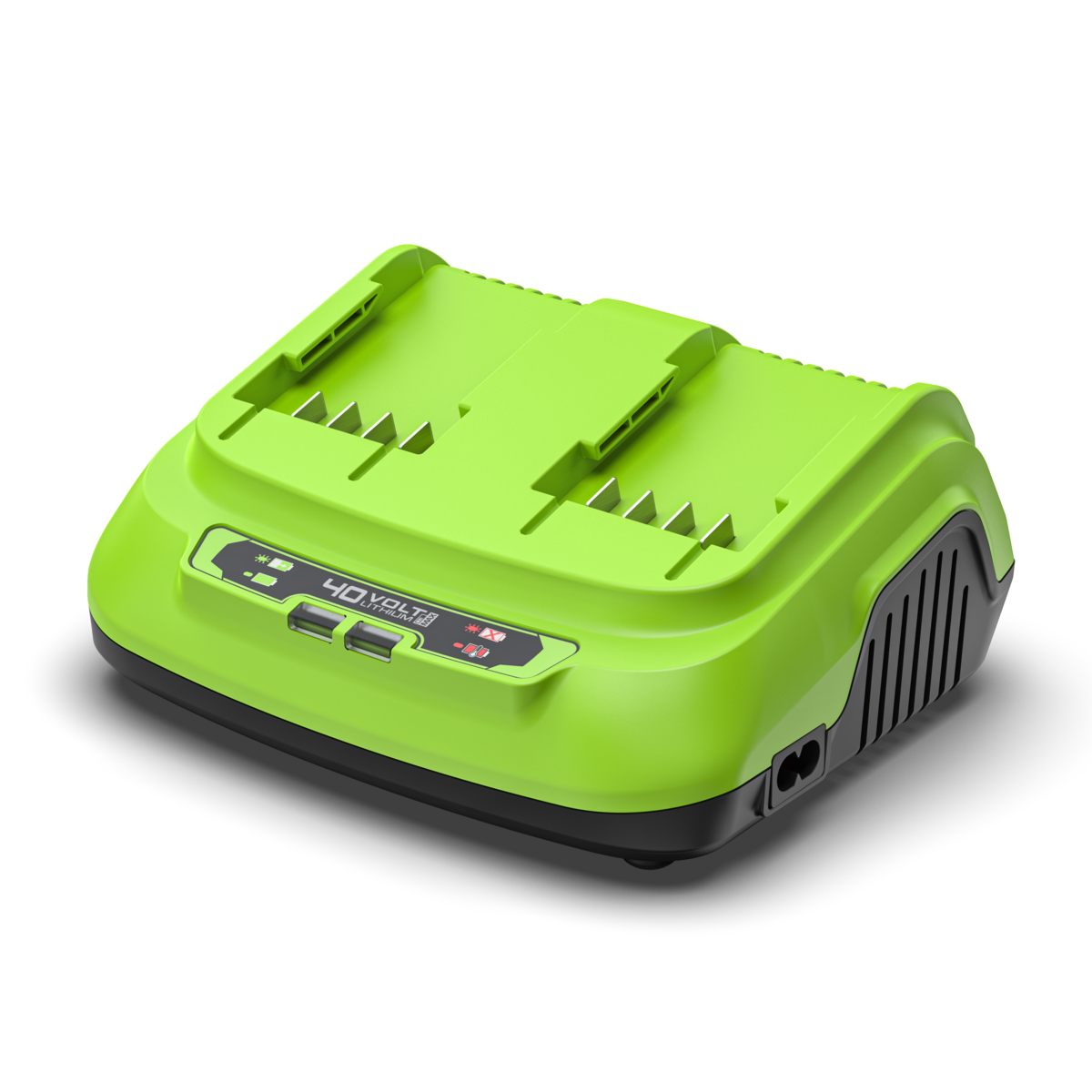 40V Dual-Slot Charger 8A