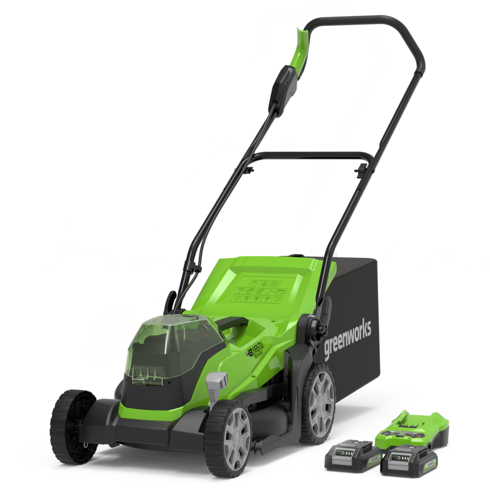 24V+24V Lawn Mower 36cm - 2x 2Ah Battery