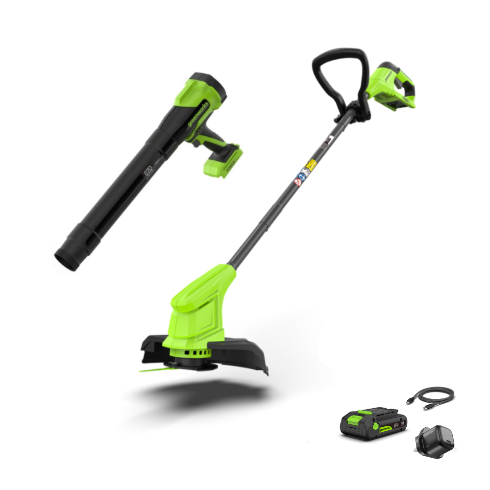 POWERALL 24V Grass Trimmer 25cm + Pistol Blower 209 km/h Set