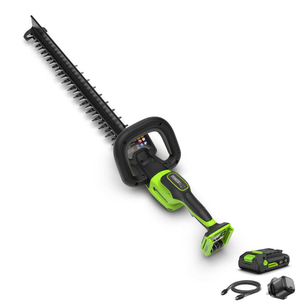 POWERALL 24V Hedge Trimmer 51cm Gen. II - 2Ah Battery
