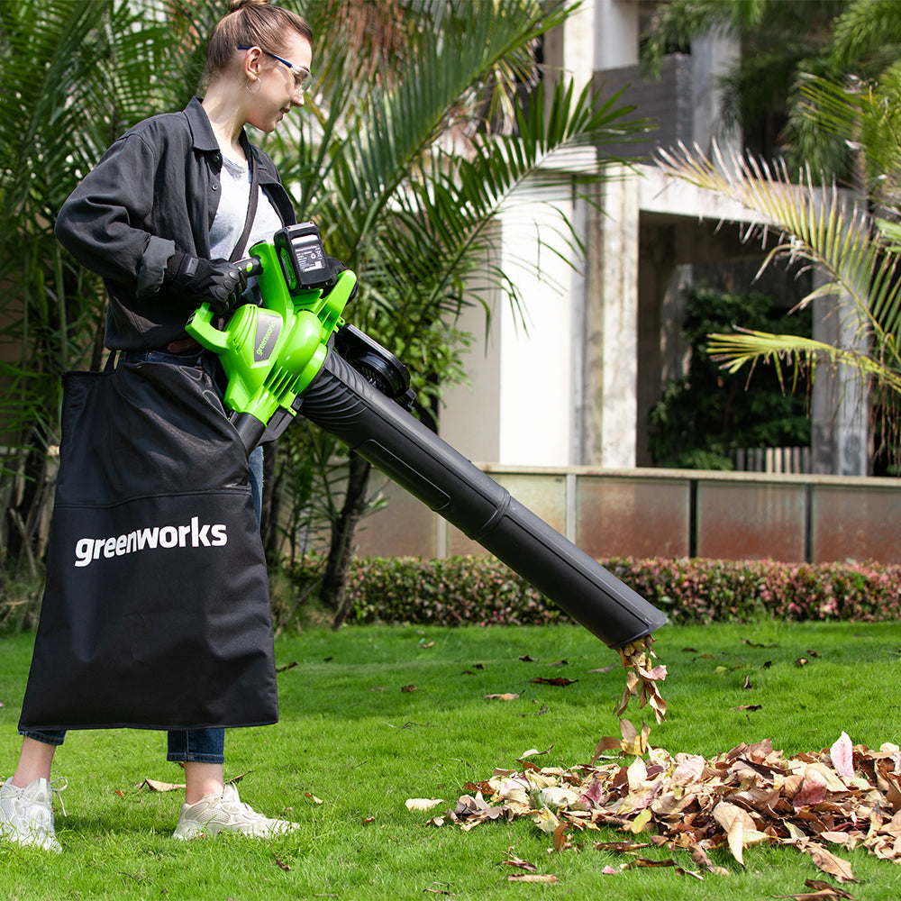 24V+24V Leaf Blower / Leaf Vacuum 322 km/h - tool only