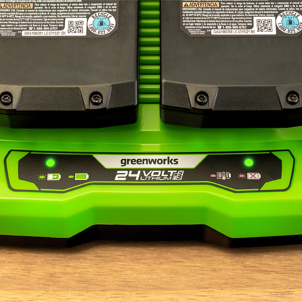 24V Starter Kit 2x 2Ah Batteries + Dual Charger