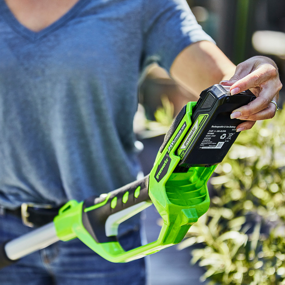 24V Pole Hedge Trimmer 51cm - 2Ah Battery