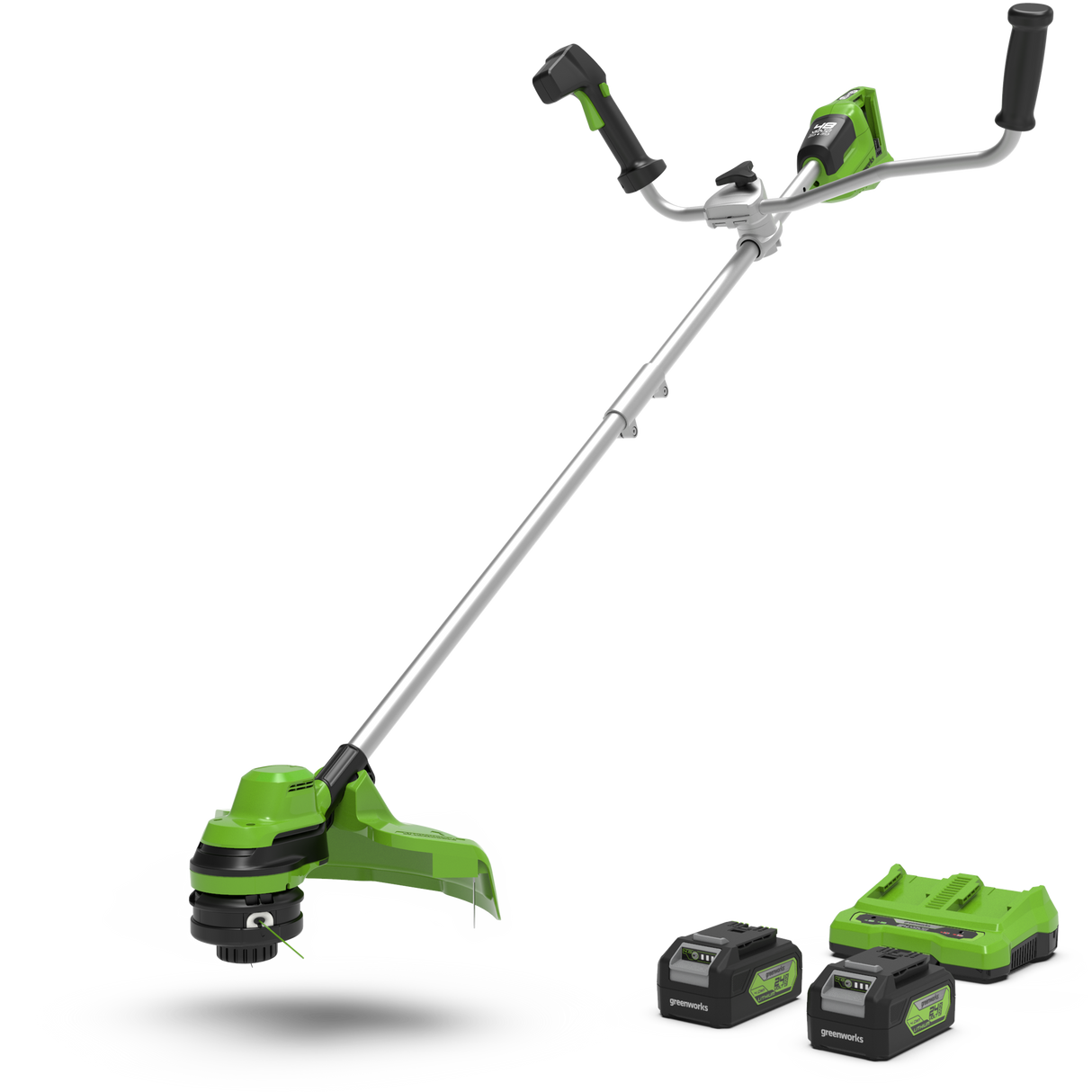 POWERALL 48V (24V x 2) Bike Handle Brush Cutter 38cm - 2x 4Ah Battery