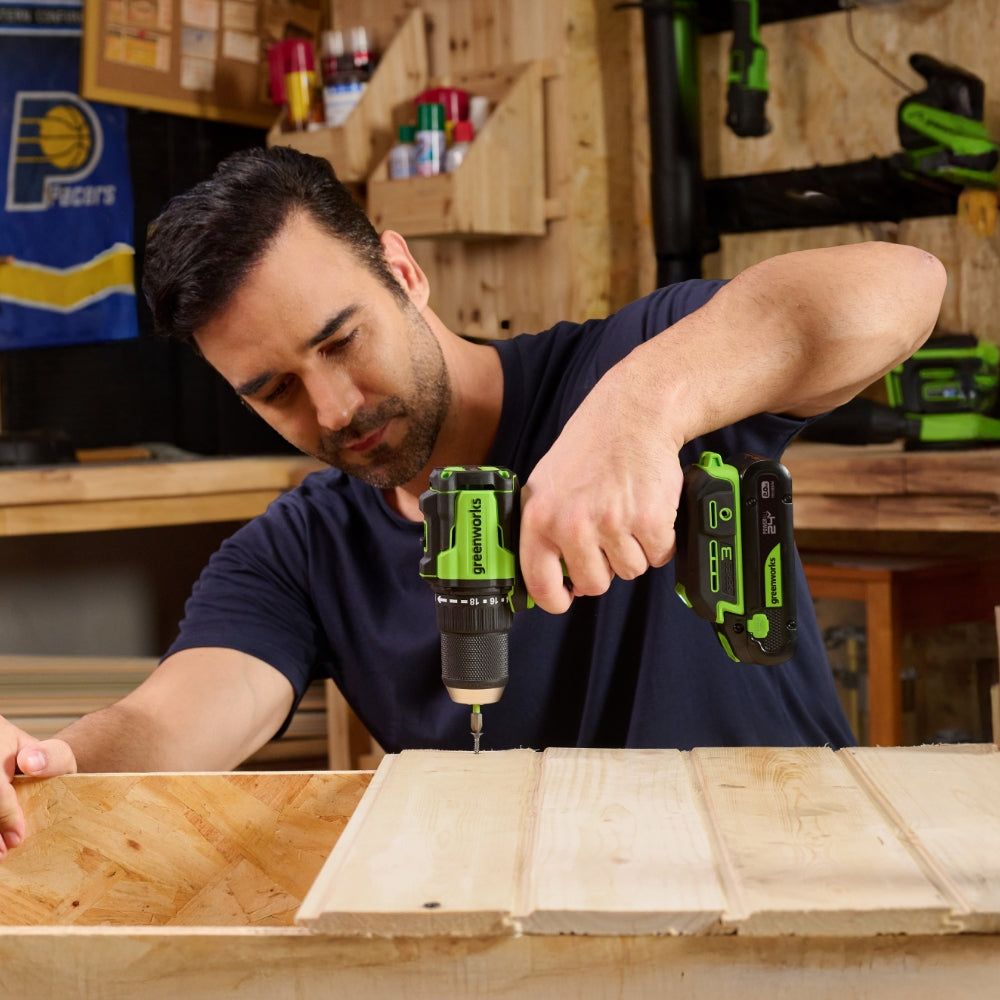 POWERALL 24V Drill Driver + Circular Saw Set - 2x 2Ah Batteries