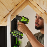 POWERALL 24V Drill Driver + Circular Saw Set - 2x 2Ah Batteries