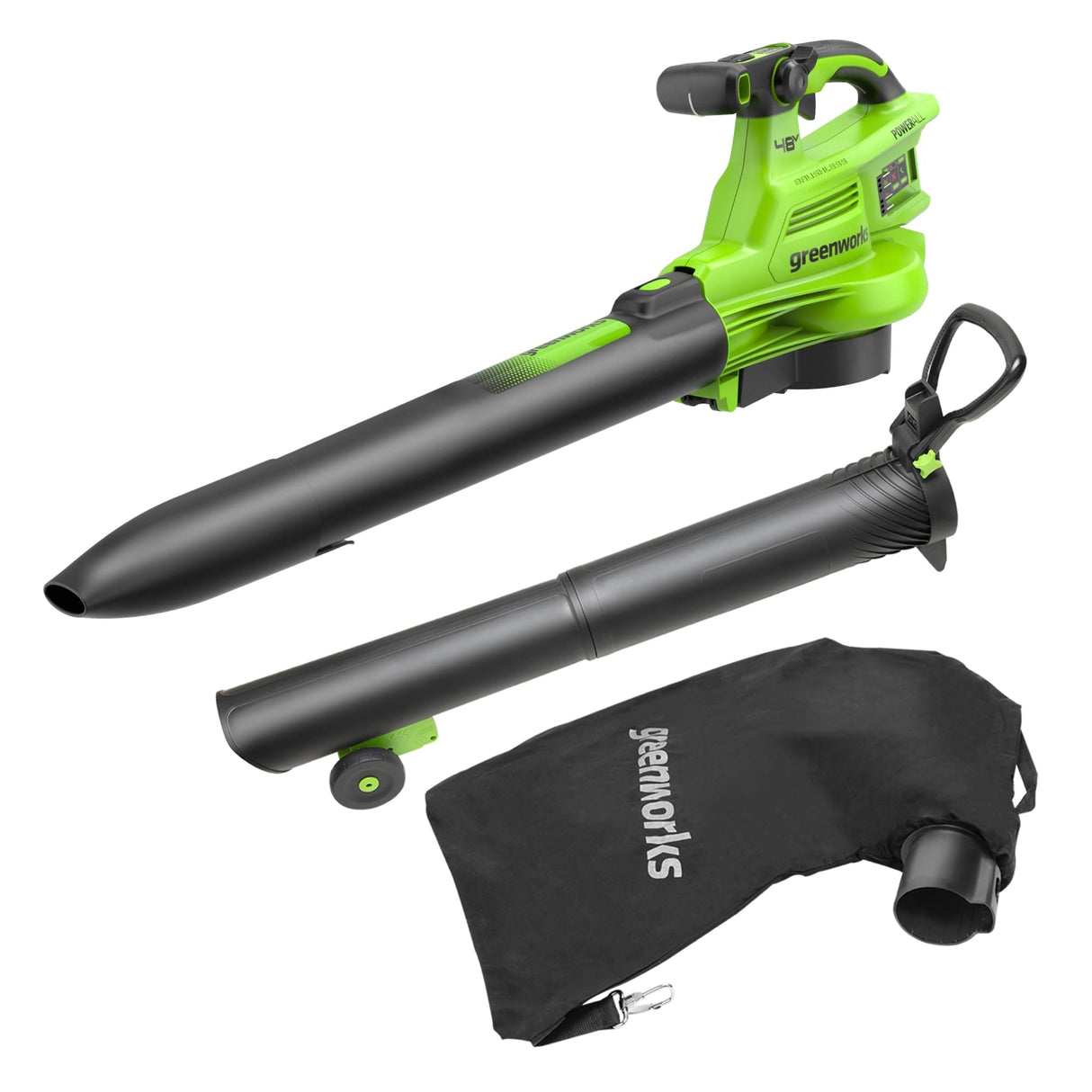 POWERALL 48V (24V x 2) Leaf Blower / Vacuum 386 km/h Gen. II - 2x 4Ah Battery