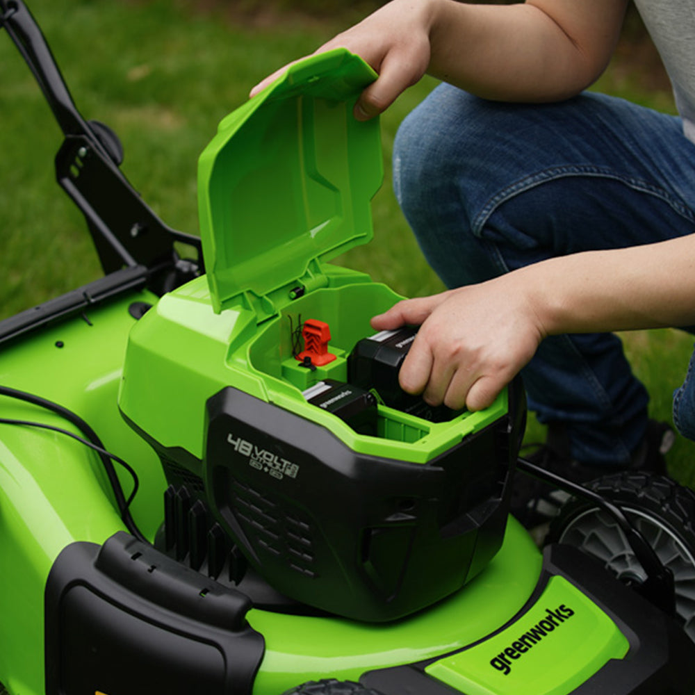 POWERALL 48V (24V x 2) Lawn Mower SP 46cm + 24V Grass Trimmer 30cm Set