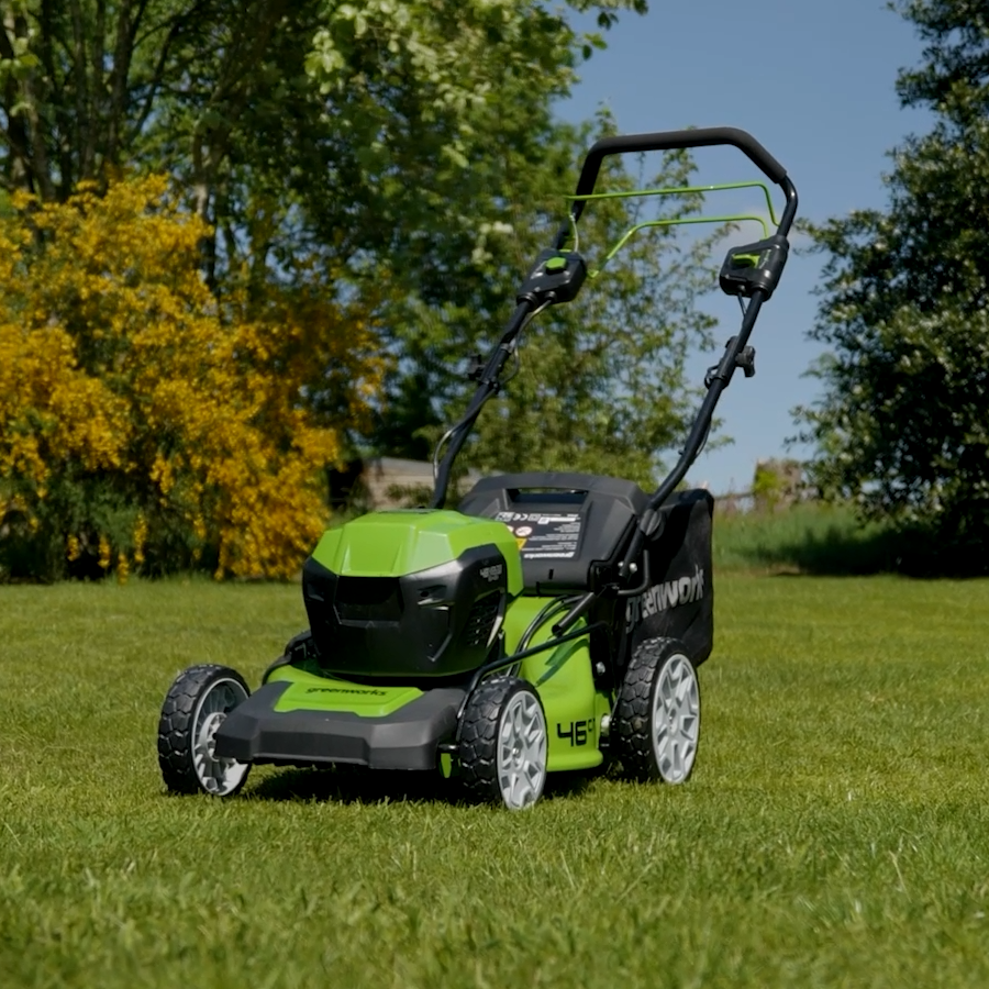 24V 24V Lawn Mower 46cm SP with 2x4Ah Battery Charger