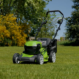 POWERALL 48V (24V x 2) Lawn Mower SP 46cm + 24V Grass Trimmer 30cm Set