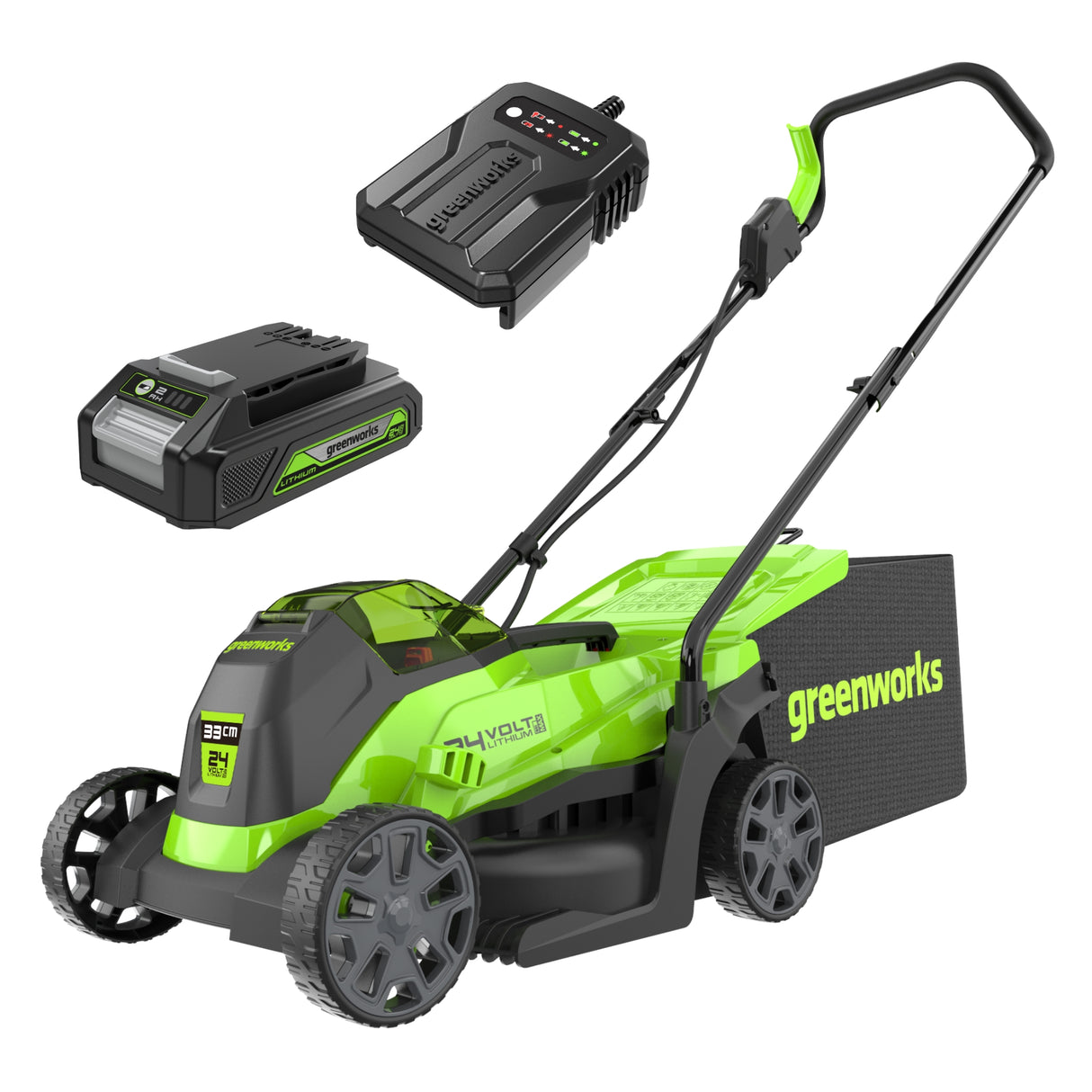 POWERALL 24V Lawn Mower 33cm - 2Ah Battery