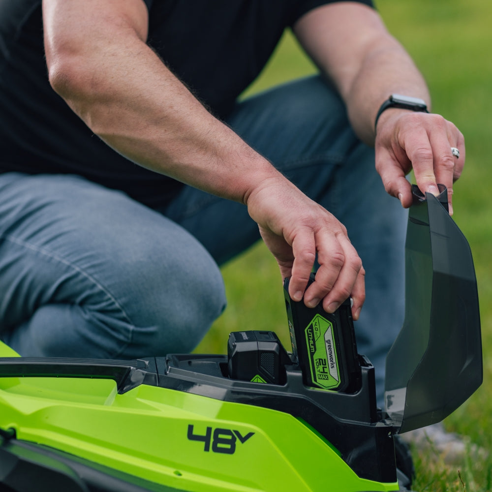 POWERALL 48V (24V x 2) Lawn Mower 36cm - 2x 4Ah Battery