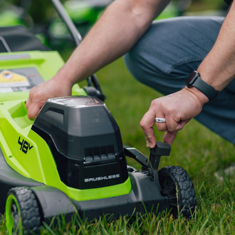 POWERALL 48V (24V x 2) Lawn Mower 36cm - 2x 4Ah Battery