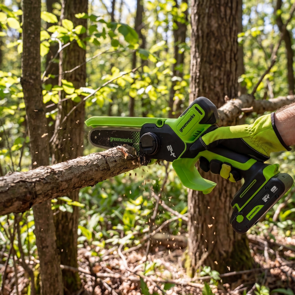 POWERALL 24V Mini Chainsaw 15cm Gen. II - 2Ah Battery
