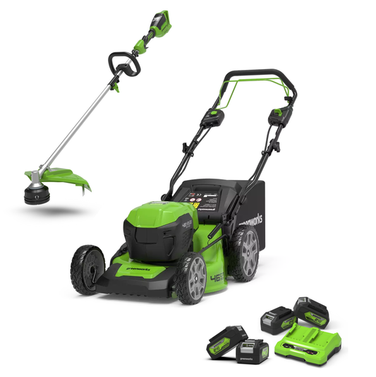 24V+24V Lawn Mower SP 46cm + Grass Trimmer 40cm Set