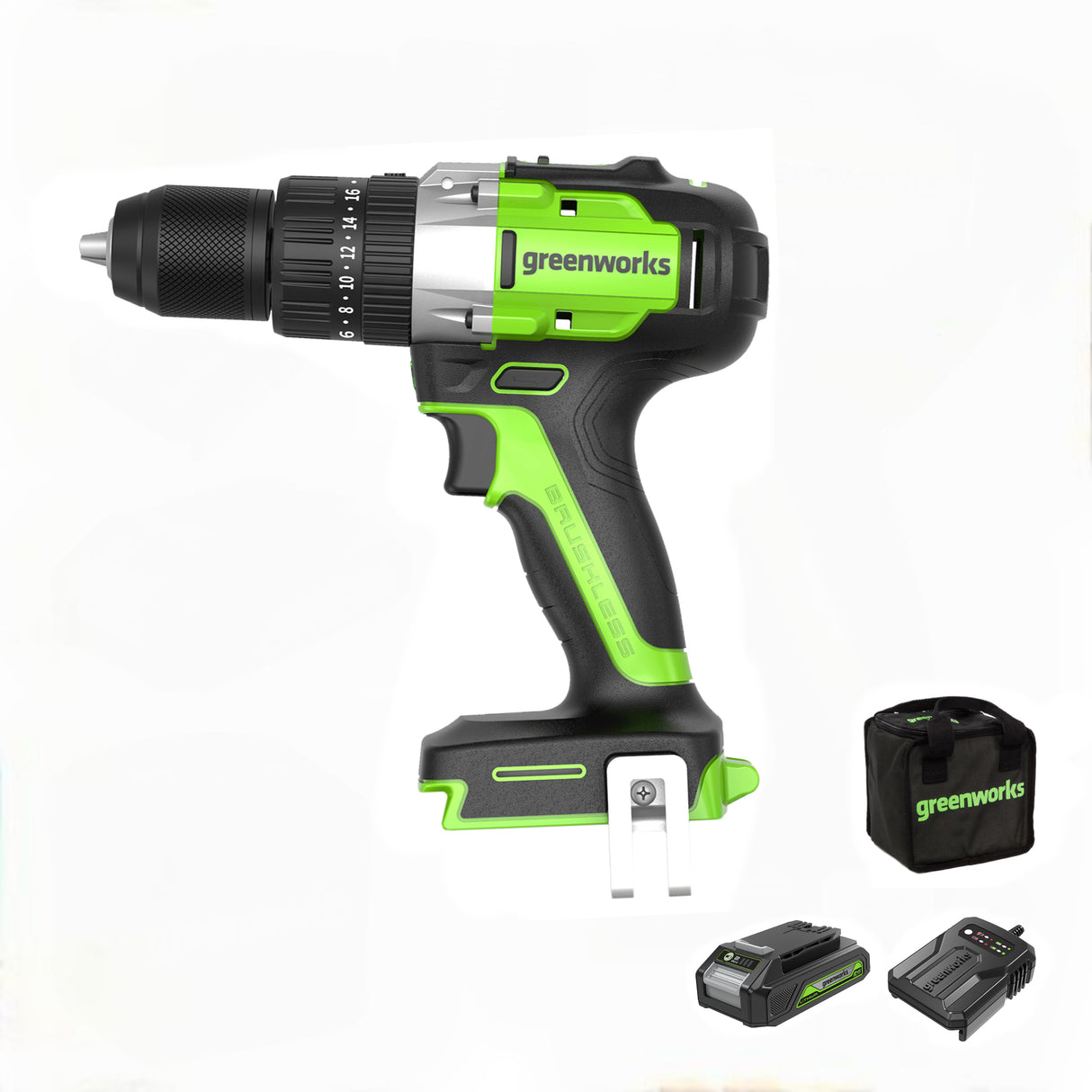 POWERALL 24V Drill 60Nm - 2Ah Battery & Bag