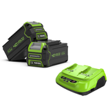 POWERALL 48V (24V x 2) Chainsaw 36cm - 2x 4Ah Battery