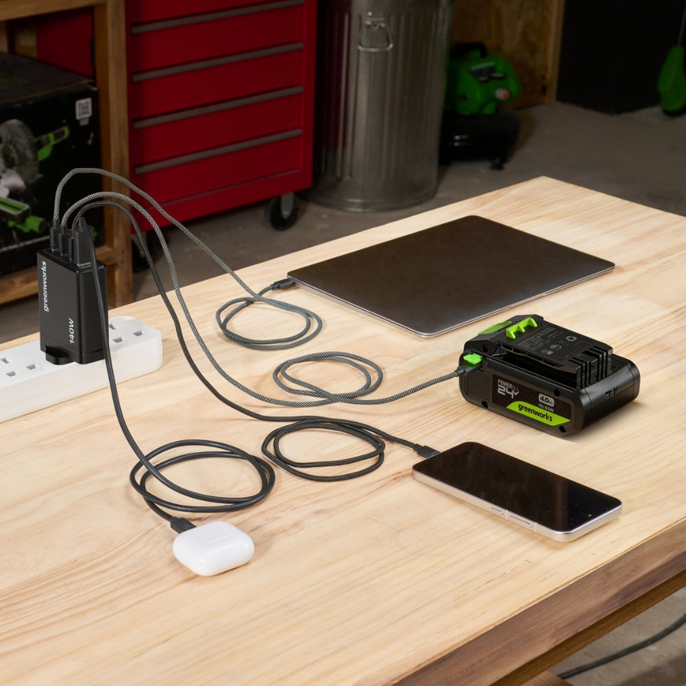 POWERALL 24V Starter Kit 2x 4Ah USB-C Batteries + 140W Charger