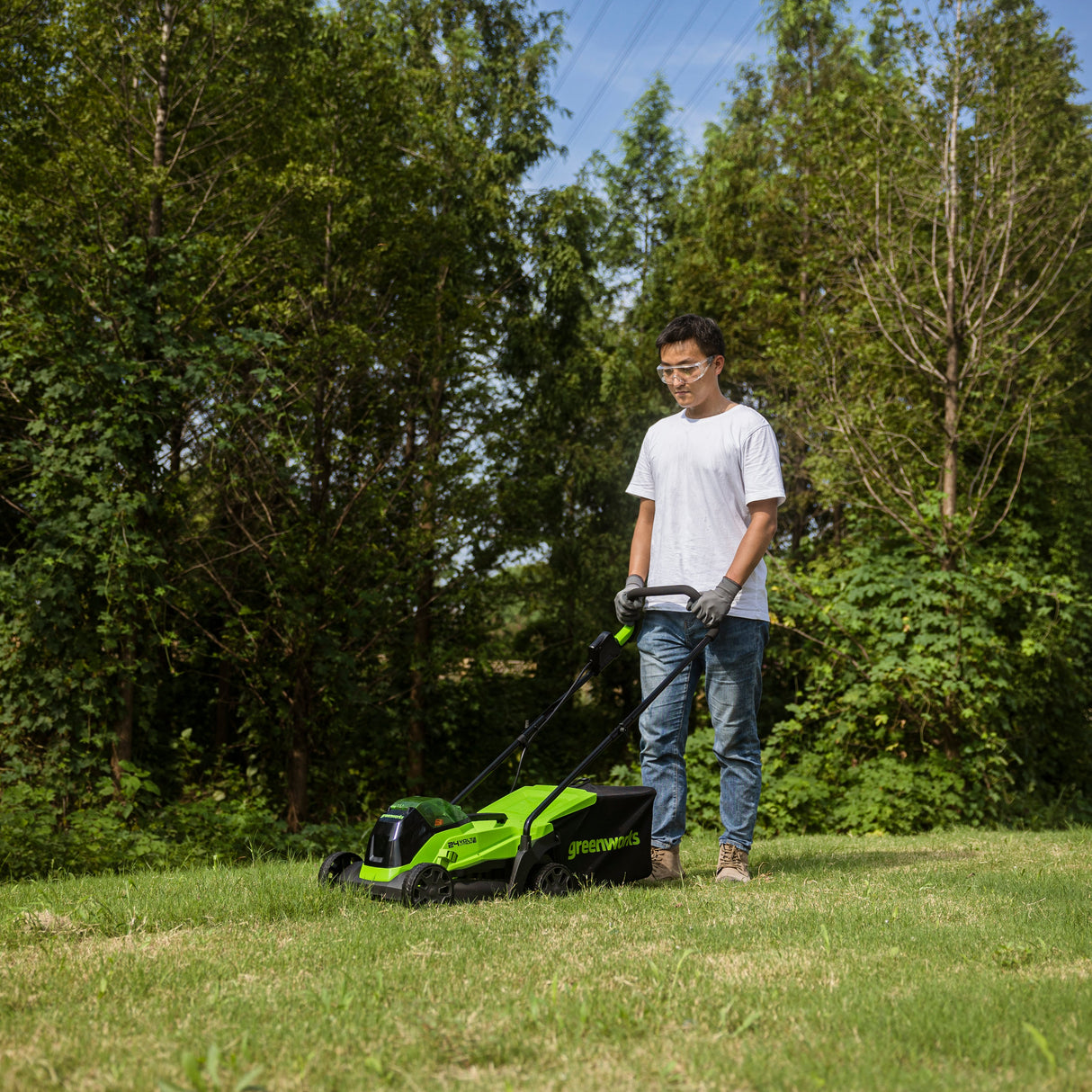 POWERALL 24V Lawn Mower 33cm - 2Ah Battery