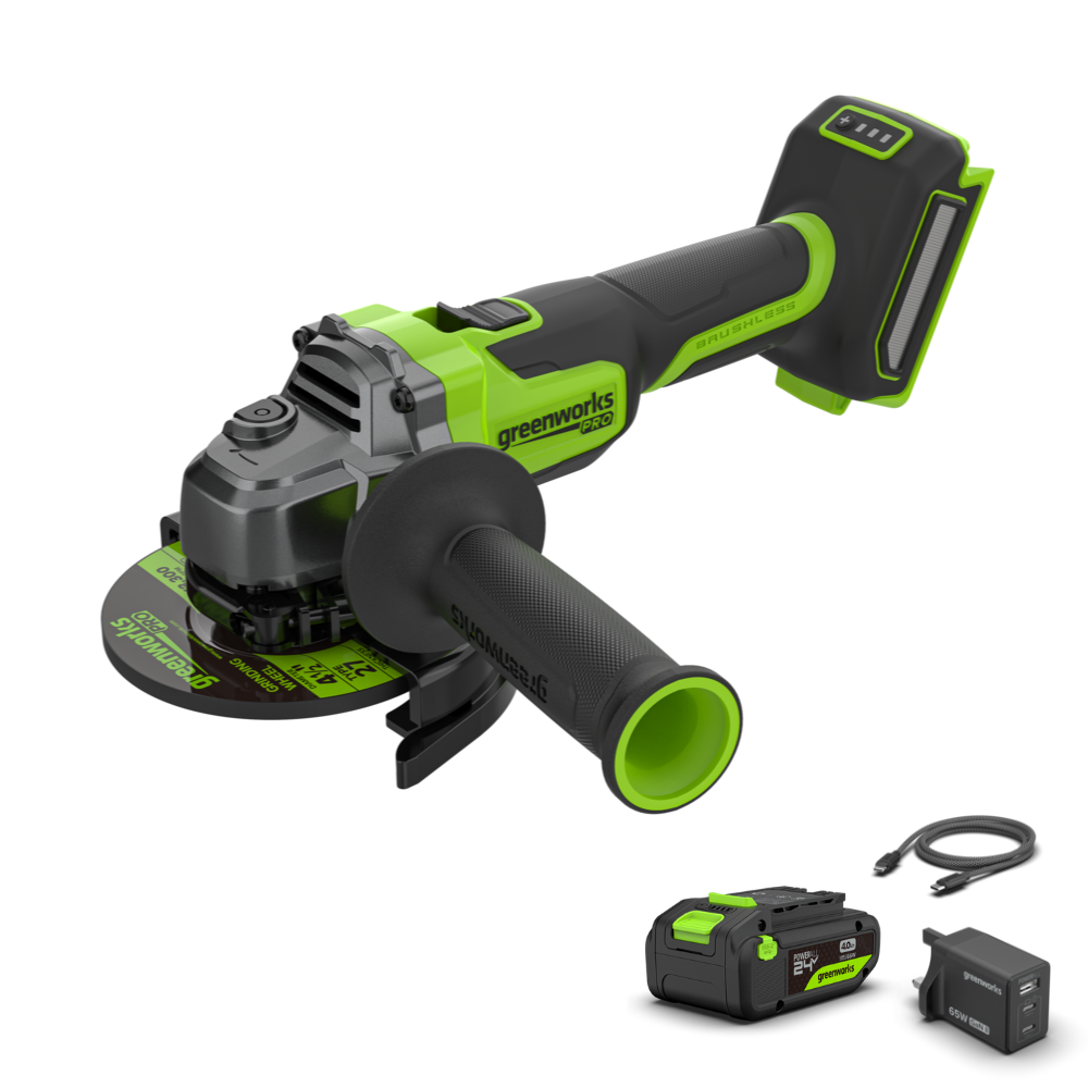 POWERALL 24V PRO Angle Grinder - 4Ah Battery