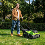 POWERALL 48V (24V x 2) Dethatcher / Scarifier 2-in-1 38cm - tool only