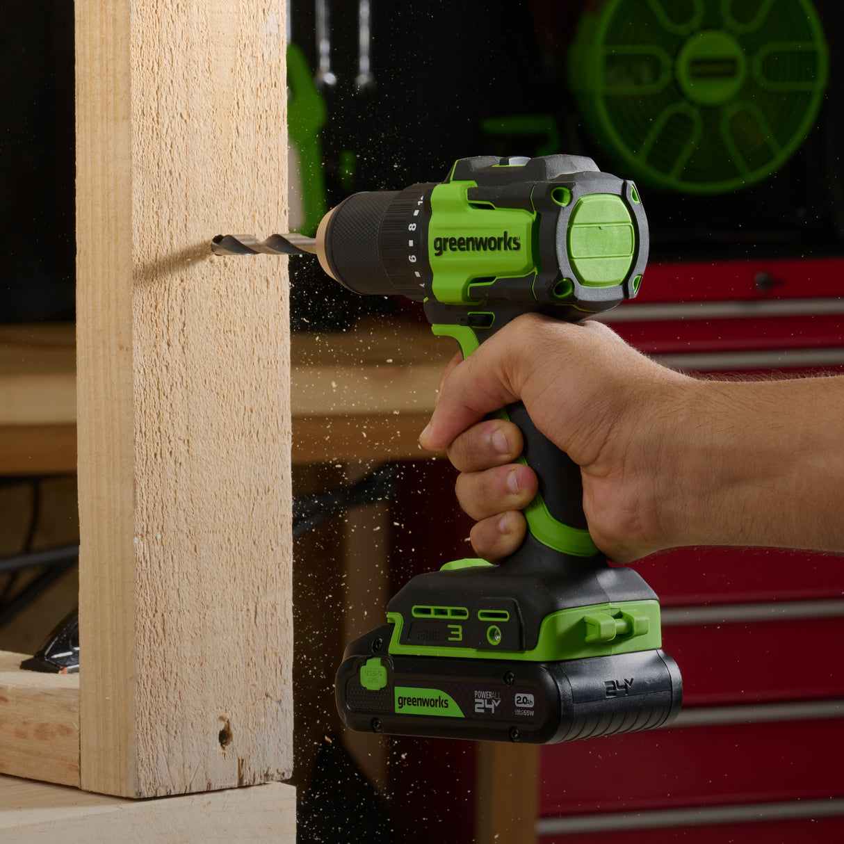 POWERALL 24V Drill Driver 45Nm - 2Ah Battery