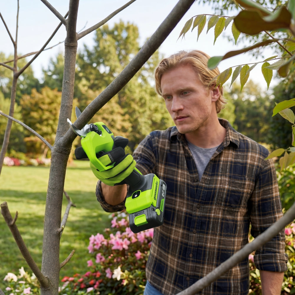 POWERALL 24V Pruning Shear with Extension Pole - 2Ah Battery