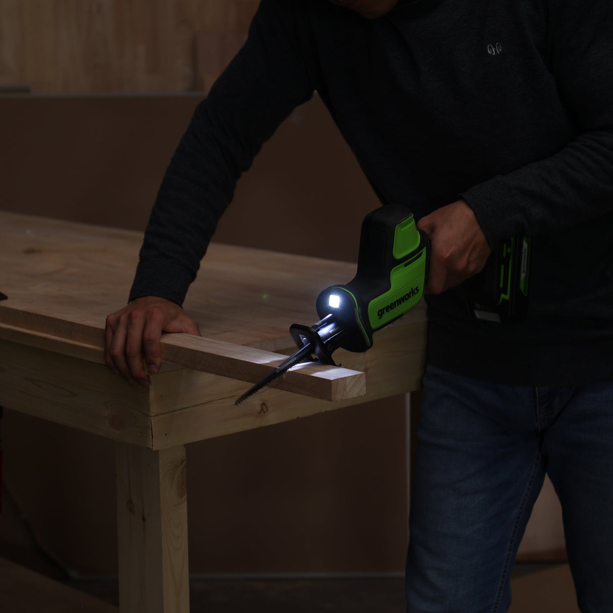 POWERALL 24V Mini Reciprocating Saw 28mm - tool only