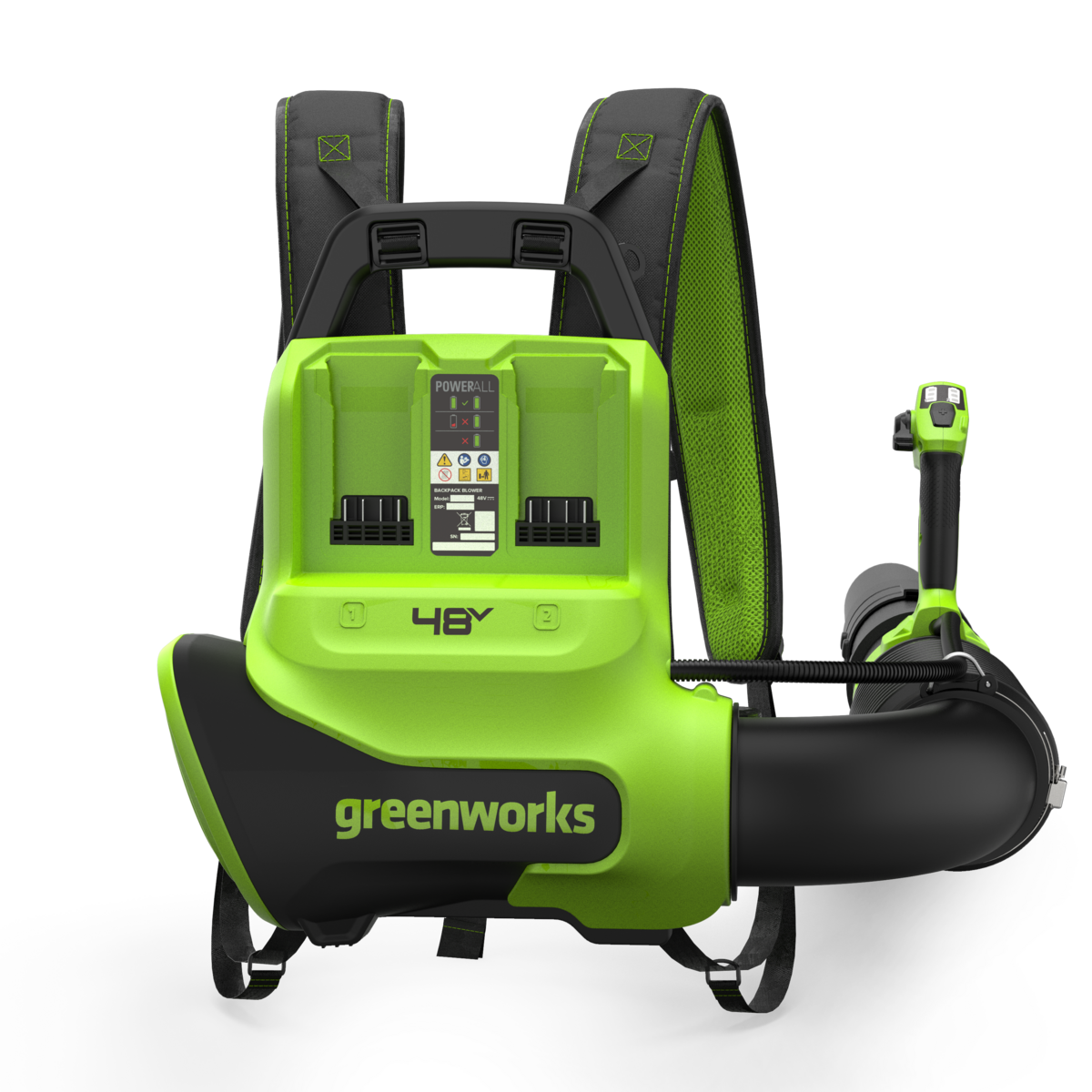 POWERALL 48V (24V x 2) Backpack Leaf Blower 297 km/h - tool only