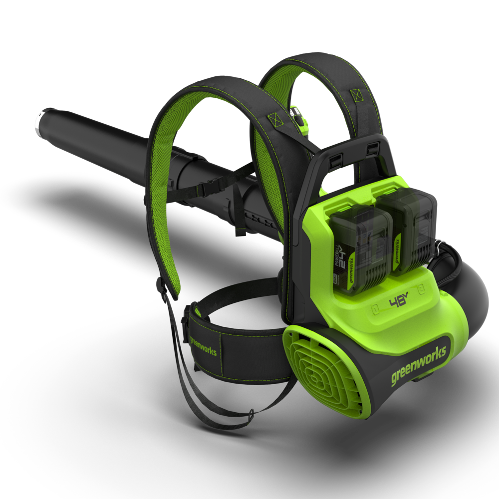 POWERALL 48V (24V x 2) Backpack Leaf Blower 297 km/h - 2x 8Ah Battery