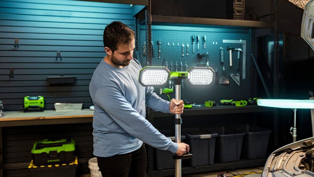 POWERALL 24V Tripod Work Light - tool only