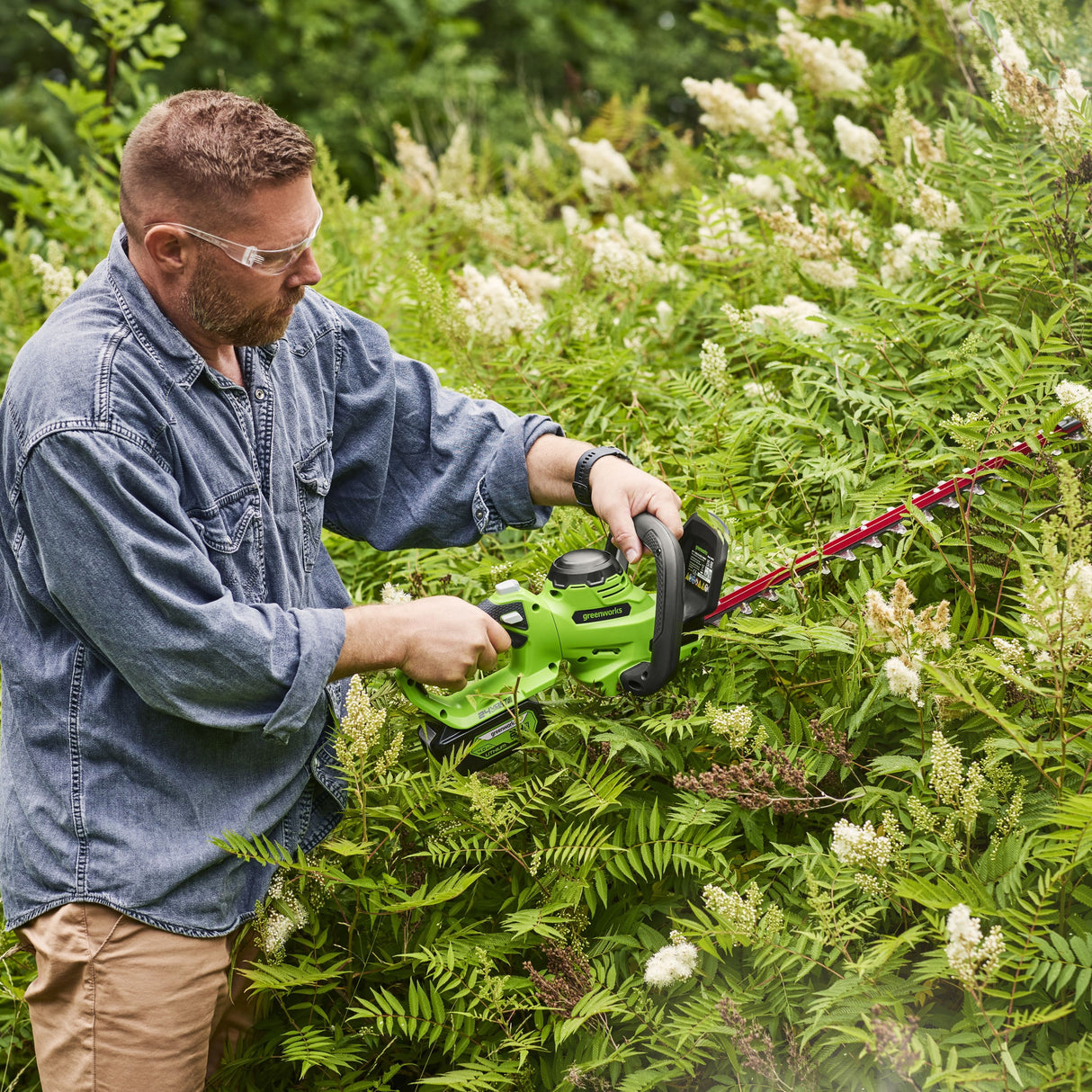 POWERALL 24V Hedge Trimmer 56cm Gen. II - 2Ah Battery