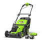 24V+24V Lawn Mower 41cm - 2x 4Ah Battery