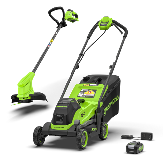 24V Lawn Mower 33cm + Grass Trimmer 25cm Gen. II Set