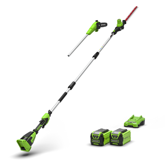 40V Pole Saw & Hedge Trimmer Gen. II - 2x 2Ah Battery