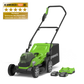 24V+24V Lawn Mower 36cm - 2x 2Ah Battery