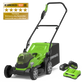 24V+24V Lawn Mower 36cm - 2x 4Ah Battery