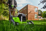 POWERALL 48V (24V x 2) Lawn Mower 41cm + 24V Grass Trimmer 25cm + 24V Pistol Blower 209 km/h Set