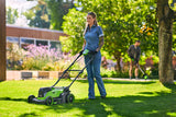 POWERALL 48V (24V x 2) Lawn Mower 41cm + 24V Grass Trimmer 25cm + 24V Pistol Blower 209 km/h Set