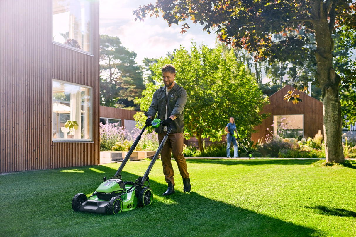 POWERALL 48V (24V x 2) Lawn Mower 46cm Self-Propelled Gen. II - 2x 4Ah Battery
