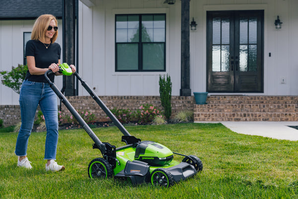 POWERALL 48V (24V x 2) Lawn Mower 46cm Self-Propelled Gen. II - 2x 4Ah Battery