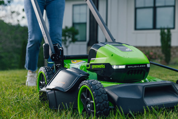 POWERALL 48V (24V x 2) Lawn Mower 46cm Self-Propelled Gen. II - 2x 4Ah Battery