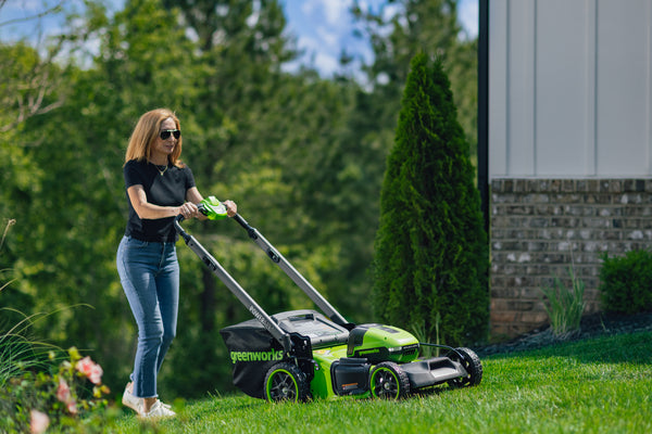 POWERALL 48V (24V x 2) Lawn Mower 46cm Self-Propelled Gen. II - 2x 4Ah Battery